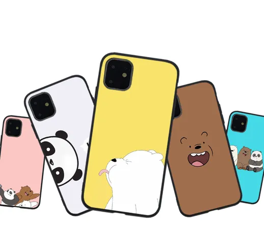 Custodia protettiva Apple phone case cartone animato The Three Bare Bears TPU Custodia per...