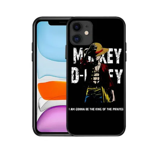 Tipo di copertina posteriore Apple phone case cartone animato Luffy TPU One Piece