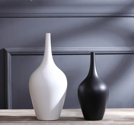 Vaso in ceramica soggiorno decorazione creativa in bianco e nero TV mobile decorazione mod...