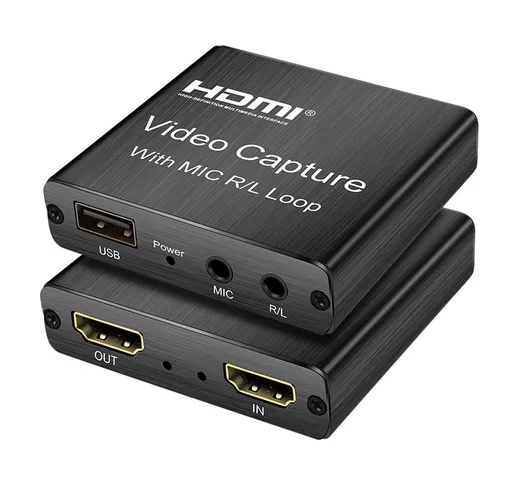 Scheda di acquisizione 4K Scheda di acquisizione video HDMI Scheda di acquisizione giochi...