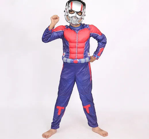 Ant Man costume da prestazione per bambini abbigliamento costume muscolare cosplay Avenger...