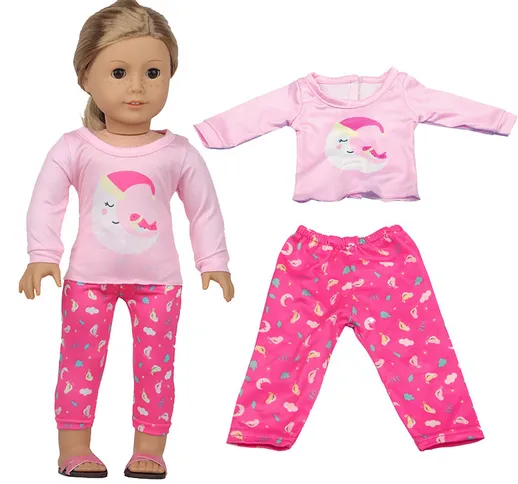 Nuovi vestiti per bambole da 18 pollici bambino nato in forma 40-43 cm bambola sonno model...