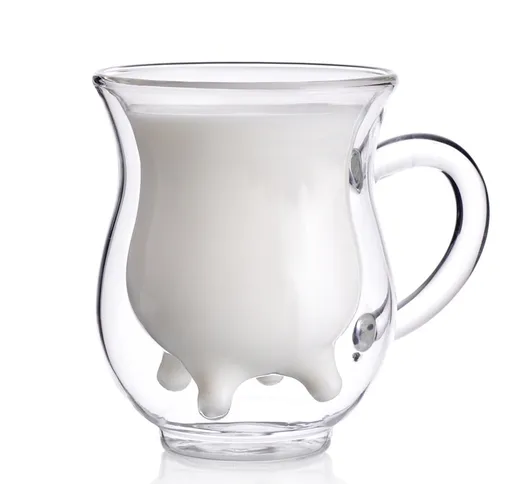 1 pezzo 250 ml tazza resistente al calore novità a forma di mucca tazza di caffè al latte...