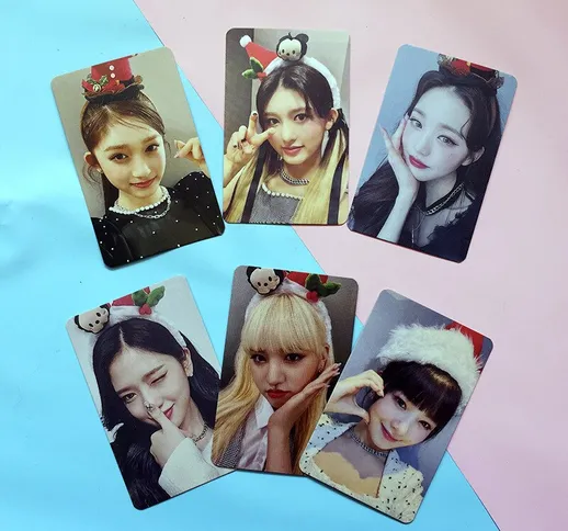 6 pz/set IVE Photocard Nuovo Album UNDICI Logo Carta Kpop Foto di Gruppo Carte Carta Posta...