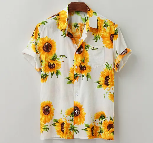 2020 nuova camicia da uomo hawaiana da viaggio per le vacanze in fabbrica diretta da uomo...