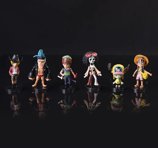 6 modelli One Piece Anime garage kit modello Rufy Sauron Joba bambola giocattolo da forno...