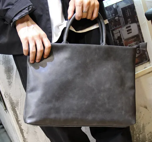 Borse da uomo borsa a tracolla messenger borsa moda tendenza portare a mano borsa per docu...