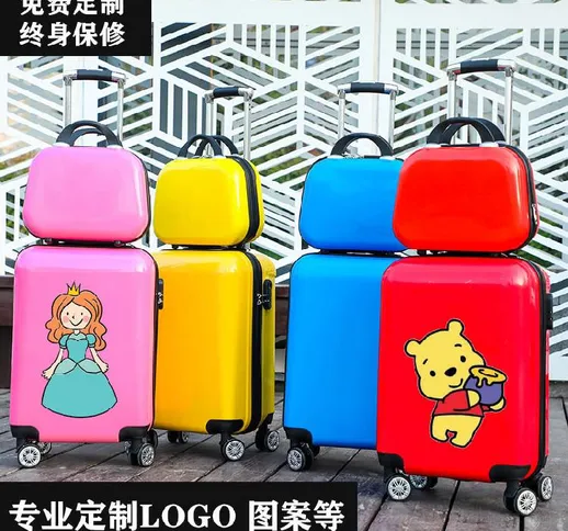 Trolley per bambini personalizzato borsa zaino valigia adulto 20 pollici scatola d'imbarco...