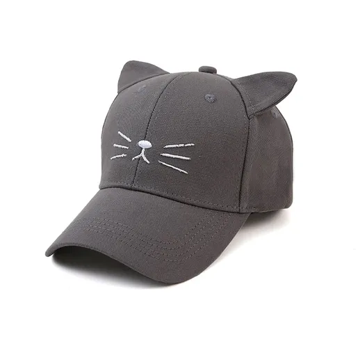 Nuovo berretto da baseball carino gatto transfrontaliero uomini e donne semplice moda tutt...