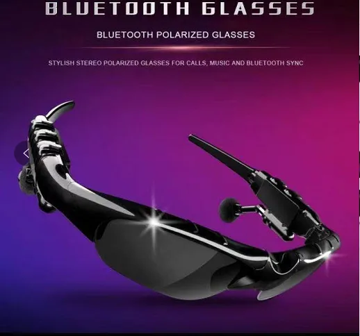 Cuffie senza fili Bicchieri cuffia Bluetooth Occhiali intelligenti Android