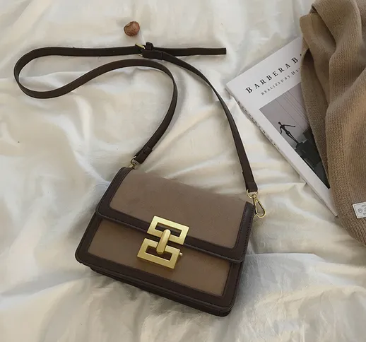 2021 nuova borsa a tracolla da donna messenger bag trendy moda retrò tutto-fiammifero