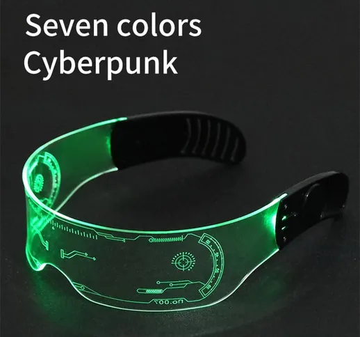 La tecnologia della moda ha il senso degli occhiali da vento punk LED bar puntelli occhial...