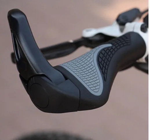 Impugnature ergonomiche per bici con bloccaggio in gomma, polpette in lega di alluminio, i...