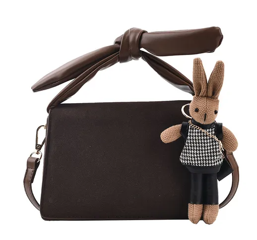 Borsa Diana brand New Rabbit Ear piccola borsa quadrata portatile Borsa a tracolla singola...