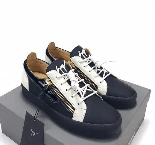 Giuseppe Zanotti 2020 coppia di alta qualità scarpe casual scollate con cerniera in metall...