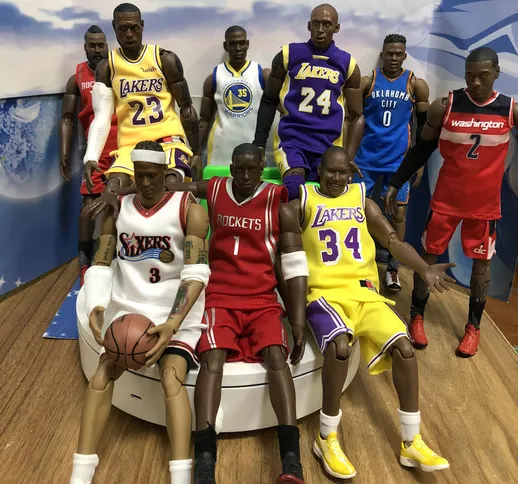 New nba mobile 19 star del basket James figura figura James Kobe Jordan bambola souvenir