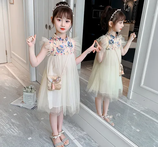 Abiti estivi per ragazze nuovi vestiti estivi per bambini in stile coreano per bambine, go...