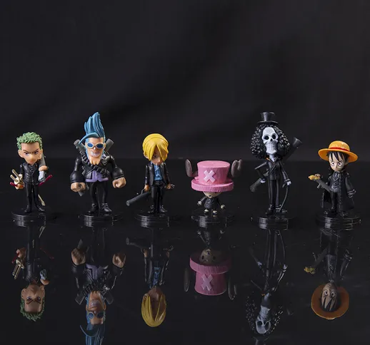 24 generazioni 6 pezzi di One Piece mano Rufy decorazioni per bambole Solon Sanchi Frankie...