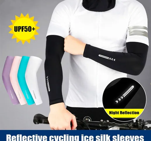 Manicotti per la protezione solare in bicicletta per uomo e donna, per gli sport all'aria...