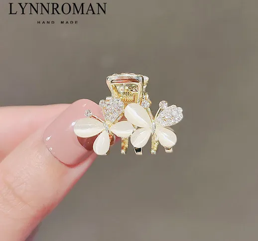 Fashion New Style Lynnroman Sen serie piccola farfalla Hair Clip frangia clip ragazza lato...