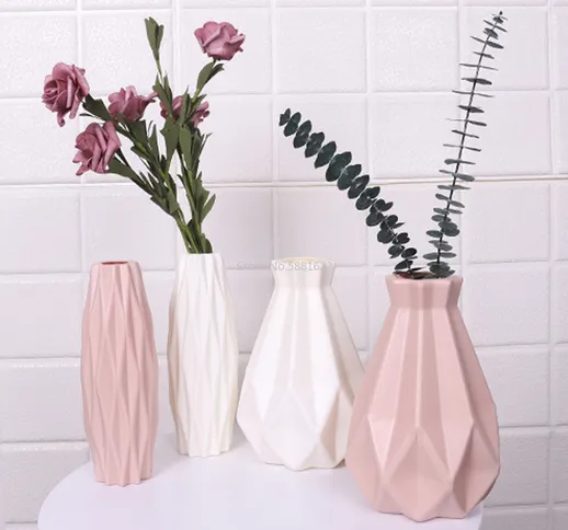 Imitazione ceramica origami vaso vaso cesto tavolo pianta decorazione della casa bonsai di...