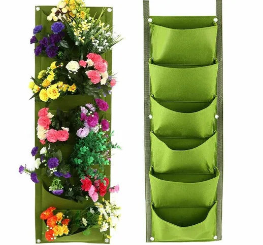 tasche rinforzate di alta qualitÃ  borsa per piante in feltro a parete per piantare fiori...