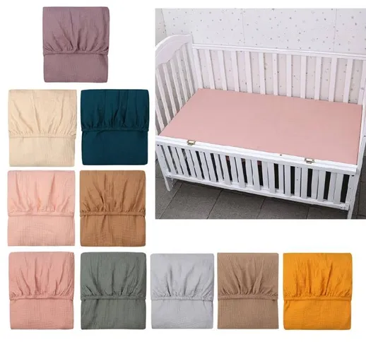 10 colori lettino per bambini tappetino in cotone universale lenzuolo coprimaterasso copri...