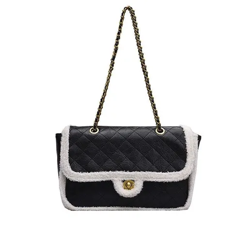 Chanel new diamond agnello borsa a catena borsa a tracolla borsa messenger