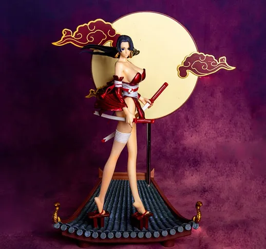 31 cm One Piece Figure Boa Hanco Tetto e vento kimono Scene Sexy Girl Figurine Toys Action...