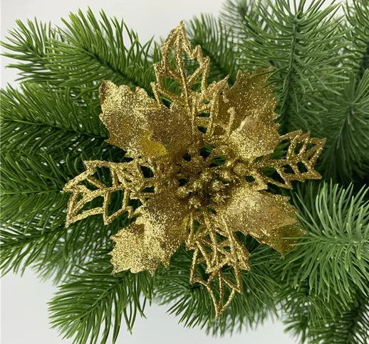 Cipolla di Natale in polvere con fiori cavi Ornamenti per ghirlande per alberi di Natale O...