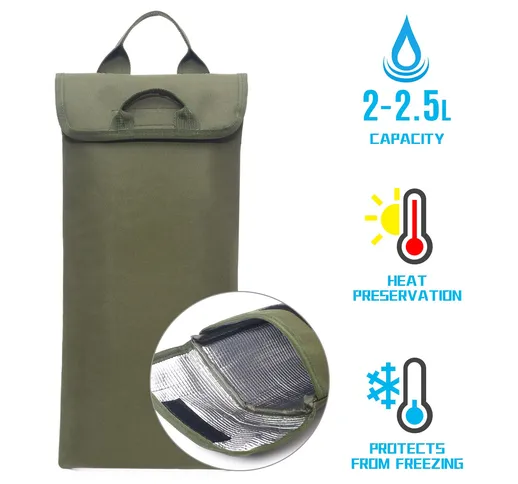 Borsa termica isolante Custodia protettiva isolante per sacca d'acqua 2-2,5 litri per escu...