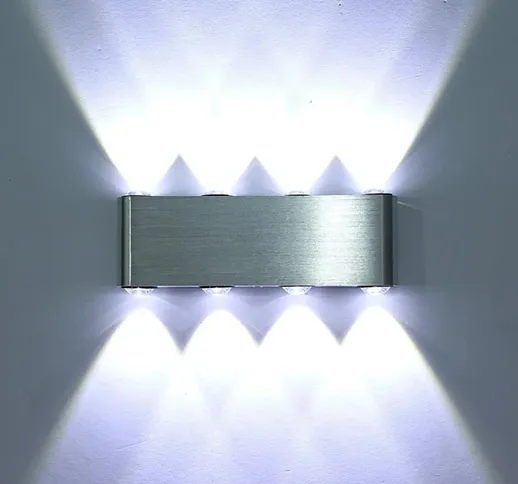 Lampada da parete creativa moderna a LED lampada rettangolare in alluminio KTV bar decoraz...