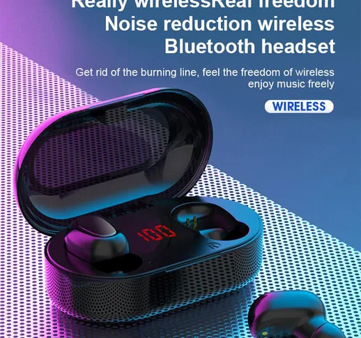 Supporta la musica Controllo vocale Funzione NFC IPX5 Auricolare Cuffie senza fili Bluetoo...