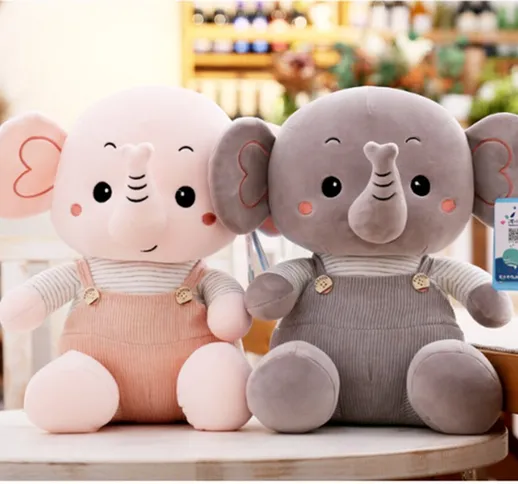 24CM Cute Elephant Doll Farcito Elefante Baby Elephant Doll Bambola di pezza Regalo di noz...