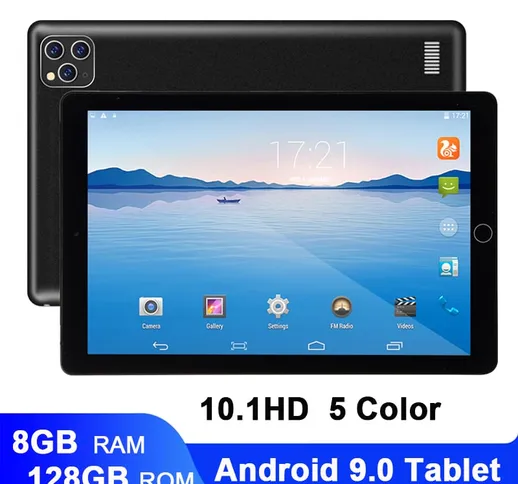Android Smart 10 Pollici 6G + 128Gb Wifi Tablet Pc Dual Sim Doppia Fotocamera Achter Bluet...