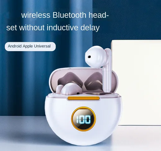Auricolare Bluetooth tws auricolare stereo per musica sportiva semi-in-ear wireless