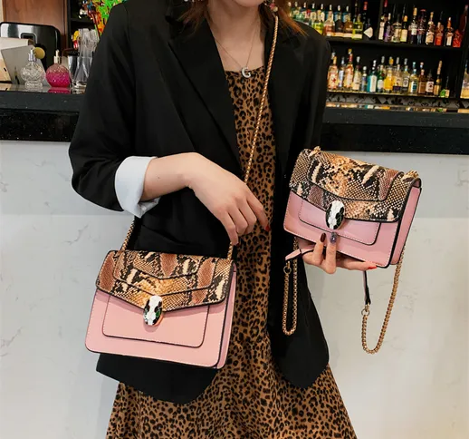Versace/Versace borsa da donna di alta qualità a tracolla messenger borsa stampata catena...