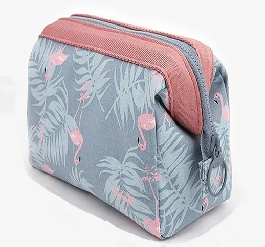 Borse da viaggio per animali Flamingo da viaggio per donna Borsa cosmetica per ragazza Tru...