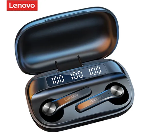 Lenovo QT81 Auricolare Cuffie Bluetooth 5.1 wireless AI Control Cuffie da gioco Bassi ster...