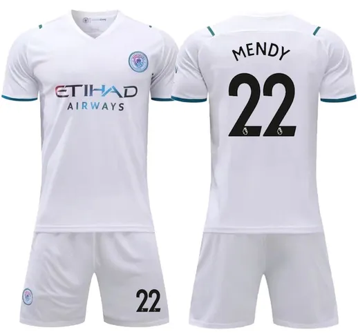 Maglia da calcio Manchester Ci 21 22 Maglia da calcio Home Blu Abbigliamento sportivo 2021...