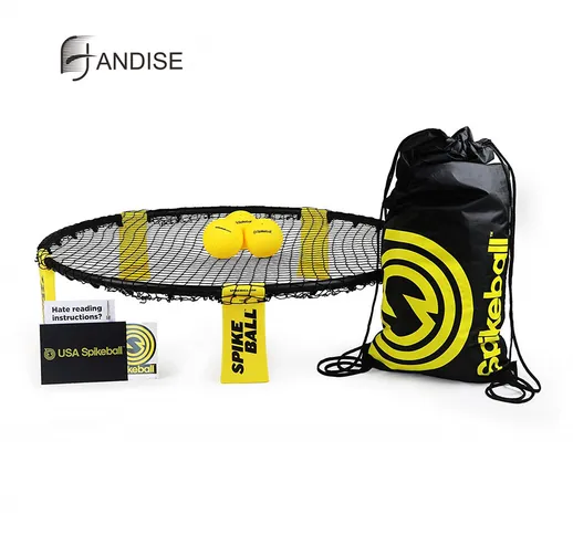 【HANDISE】 Kit da 3 palline standard Spikeball - Include rete da gioco, 3 palline, borsa...