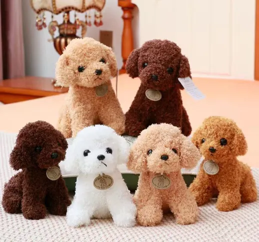 Simulato Teddy cane peluche bambola cagnolino bambola carino regalo di compleanno per bamb...