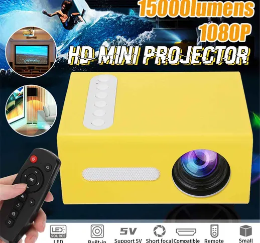 L'ultimo proiettore portatile mini 3D full HD 4K 1080P LED piccolo home theater AV USB HDM...