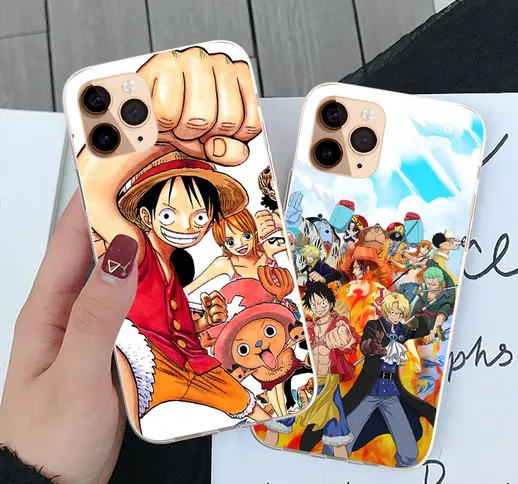 Custodia protettiva Apple phone case cartone animato One Piece TPU iPhone 12 / iPhone 12 P...