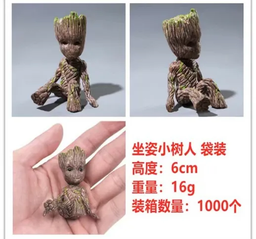 Galaxy guard 2 piccolo albero uomo Groot grut seduto albero uomo baby doll decorazione all...