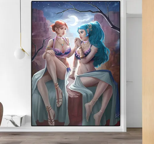 One Piece Rufy Anime Poster E Stampa Sexy Nami Tela Pittura Giapponese Comic Wall Art Deco...