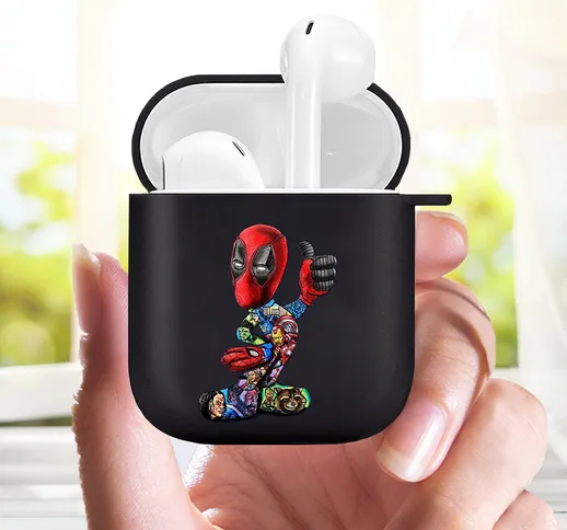 Mickey Minnie Per AirPods 2 1 morbido Nero Coperchio di Protezione Accessori Del Tatuaggio...