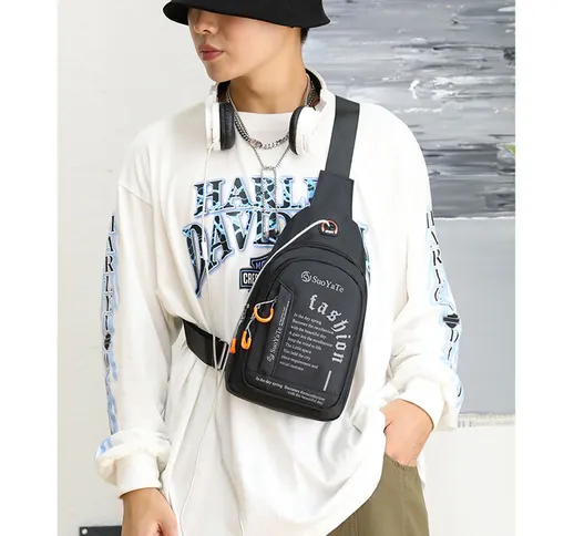 La nuova borsa a tracolla diagonale da uomo di marca di moda di strada coreana di moda di...