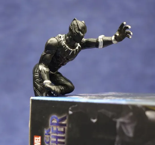 Marvel 7cm Pantera nera in scatola Versione carina Figure Model Toys