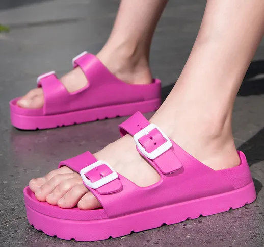 Birken Style Summer New Pantofole con suola spessa Pantofole moda per ragazze Pantofole re...